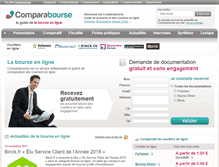 Tablet Screenshot of comparabourse.fr